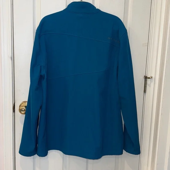 Men’s Spyder Teal Full-Zip Jacket - Picture 4 of 7